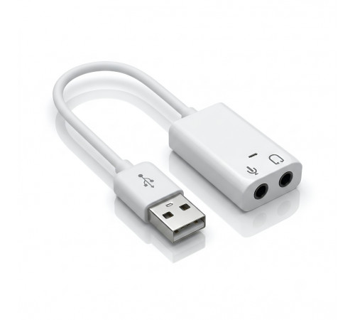 Аудио-адаптер | с USB на 2 × 3.5 мм | Внешняя звуковая карта